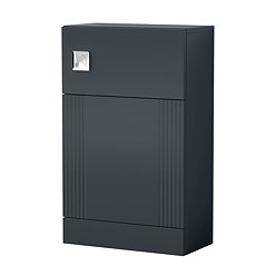 Roxbury Deco Fluted 500mm Anthracite Grey WC Unit
