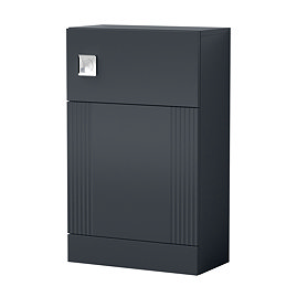 Roxbury Deco Fluted 500mm Anthracite Grey WC Unit
