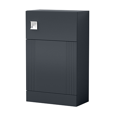 Roxbury Deco Fluted 500mm Anthracite Grey WC Unit