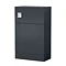 Roxbury Deco Fluted Anthracite Grey Floorstanding Vanity Unit + Toilet Package
