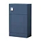 Roxbury Deco Fluted Blue Floorstanding Vanity Unit + Toilet Package (Chrome Flush & Handles)
