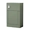 Roxbury Deco Fluted Green Floorstanding Vanity Unit + Toilet Package (Chrome Flush & Handles)