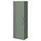 Roxbury Deco Fluted Green Wall Hung Tall Storage Cabinet With Chrome Handle