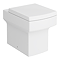 Roxbury Deco Fluted Vanity Unit & Toilet Set – White, Floorstanding, Brushed Brass Flush & Handles