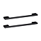 Roxbury Deco Fluted Vanity Unit & Toilet Set – White, Floorstanding, Matt Black Flush & Handles