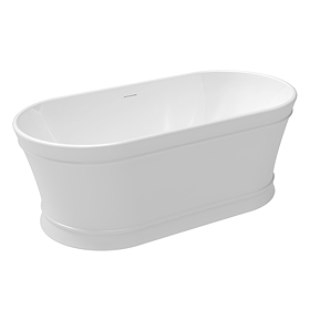 Roxbury Double Ended Freestanding Bath (1650 x 780mm) with Waste