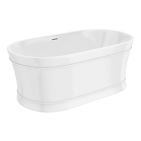 Roxbury Double Ended Freestanding Bath (1650 x 780mm) with Waste