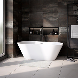 Roxbury Freestanding Bath with Chrome Waste - 1700 × 740mm