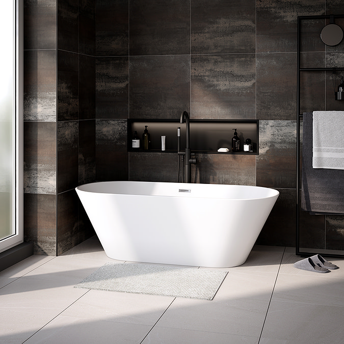 Roxbury Freestanding Bath with Chrome Waste - 1700 × 740mm