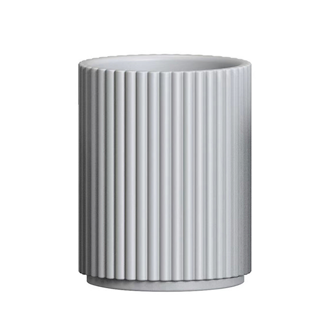 Roxbury Grey Fluted Tumbler