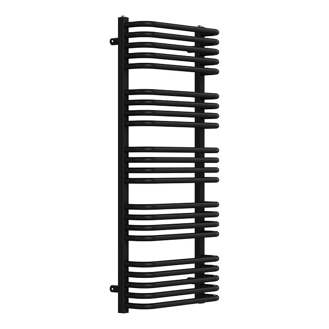 Roxbury Heated Towel Rail 500 x 1140mm - Matt Black