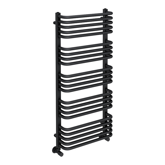 Roxbury Heated Towel Rail 500 x 1140mm - Matt Black