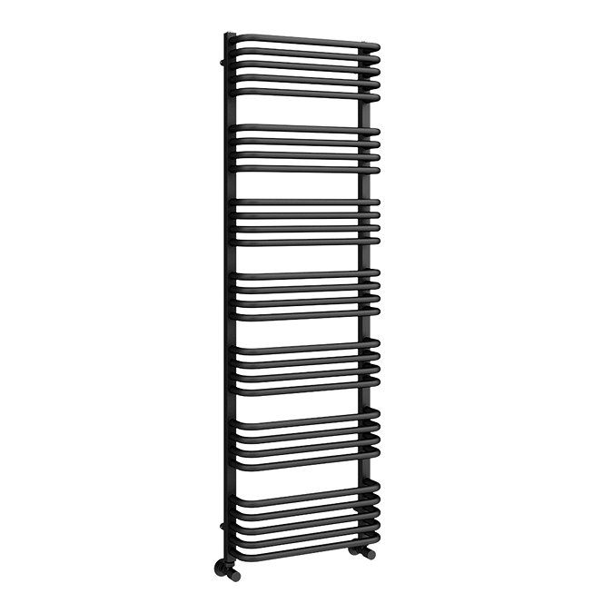 Roxbury Heated Towel Rail 500 x 1580mm - Matt Black