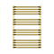 Roxbury Heated Towel Rail 500 x 760mm - Brushed Brass