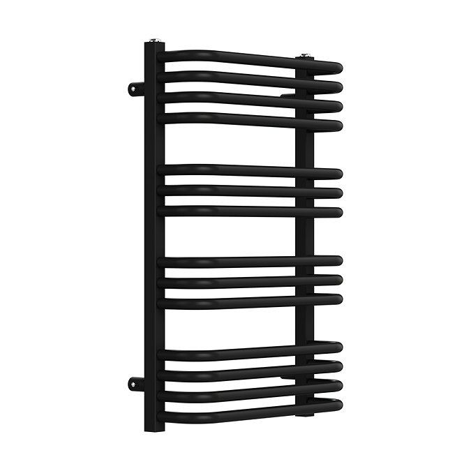 Roxbury Heated Towel Rail 500 x 760mm - Matt Black