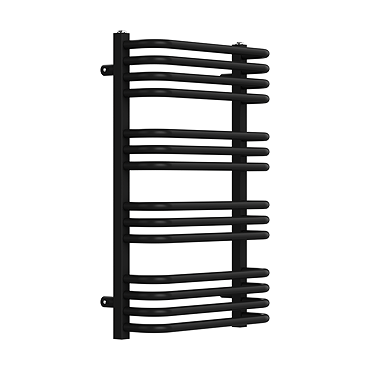 Roxbury Heated Towel Rail 500 x 760mm - Matt Black