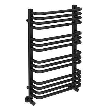 Roxbury Heated Towel Rail 500 x 760mm - Matt Black