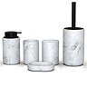 Roxbury Marble Effect Bathroom Accessories Set 5 Piece