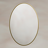 Roxbury Oval 550 x 800mm Brushed Brass Mirror