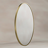 Roxbury Oval 550 x 800mm Brushed Brass Mirror