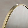 Roxbury Oval 550 x 800mm Brushed Brass Mirror