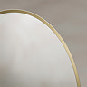 Roxbury Oval 550 x 800mm Brushed Brass Mirror