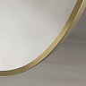Roxbury Oval 550 x 800mm Brushed Brass Mirror