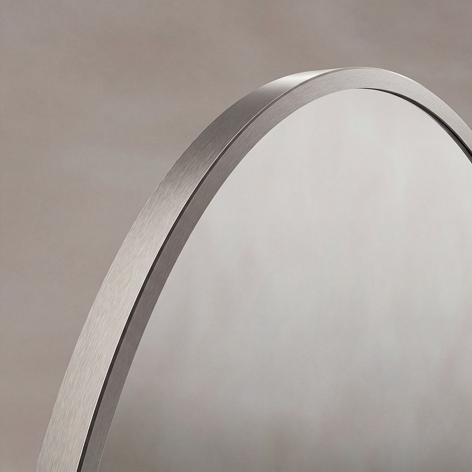Roxbury Oval 550 x 800mm Brushed Nickel Mirror