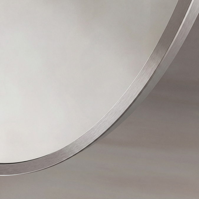 Roxbury Oval 550 x 800mm Brushed Nickel Mirror