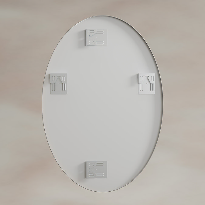 Roxbury Oval 550 x 800mm Brushed Nickel Mirror