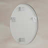 Roxbury Oval 550 x 800mm Brushed Nickel Mirror