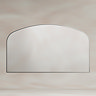 Roxbury Overmantle Arch 1200 x 700mm Brushed Nickel Mirror