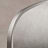 Roxbury Overmantle Arch 1200 x 700mm Brushed Nickel Mirror