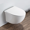 Roxbury Round Gloss White Wall Hung Toilet incl. Soft Close Seat