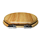 Roxbury Solid Oak Soft-Close Toilet Seat with Chrome Hinges