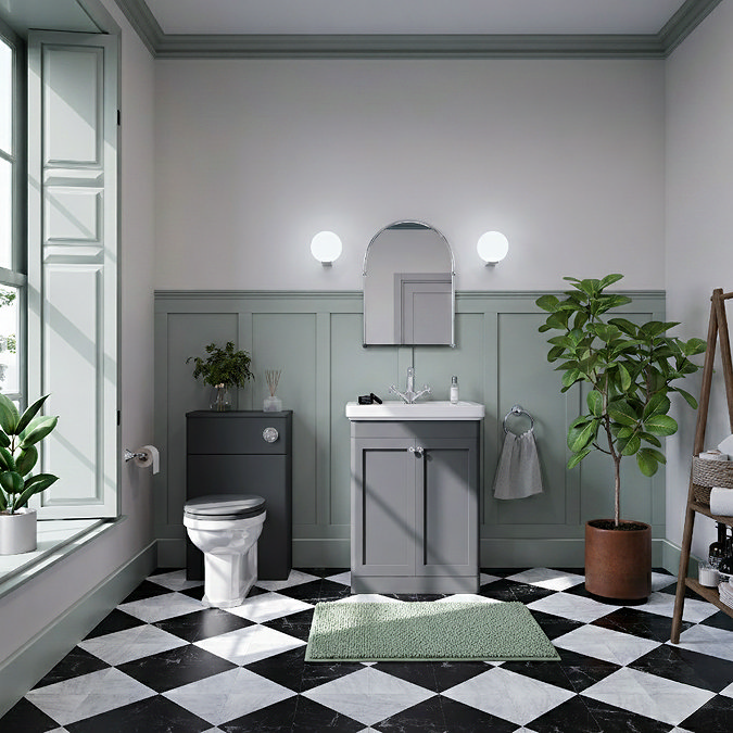 Roxbury Traditional 500mm Satin Anthracite WC Unit Only