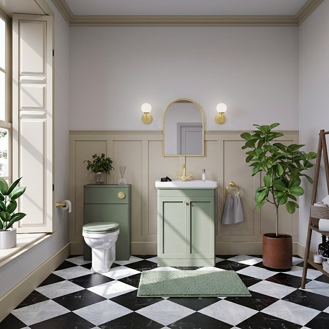 Roxbury Traditional 500mm Satin Green WC Unit Only
