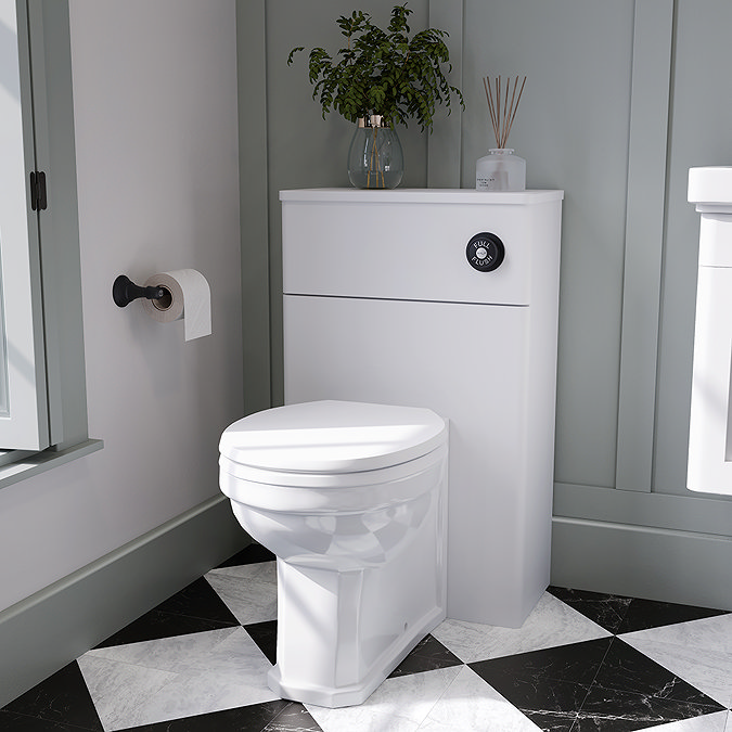 Roxbury Traditional 500mm Satin White WC Unit Only