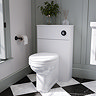 Roxbury Traditional 500mm Satin White WC Unit Only