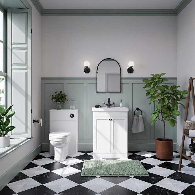 Roxbury Traditional 500mm Satin White WC Unit Only