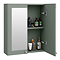 Roxbury Traditional 600mm Satin Green Mirror Cabinet with Chrome Handles