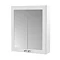 Roxbury Traditional 600mm Satin White Mirror Cabinet with Chrome Handles