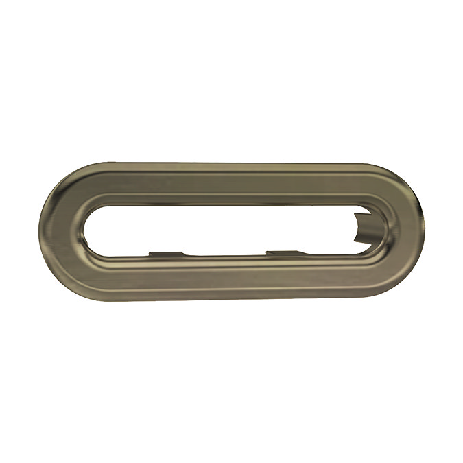 Roxbury Traditional Antique Brass Basin Overflow Cover Insert