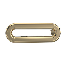 Roxbury Traditional Brushed Brass Basin Overflow Cover Insert