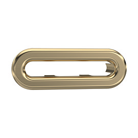 Roxbury Traditional Brushed Brass Basin Overflow Cover Insert