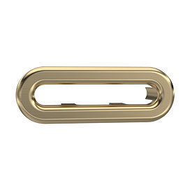 Roxbury Traditional Brushed Brass Basin Overflow Cover Insert