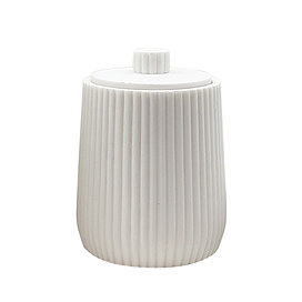Roxbury White Fluted Trinket Box