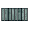 Rubin Kit-Kat Gloss Green Wall Tiles - 150 x 300mm
