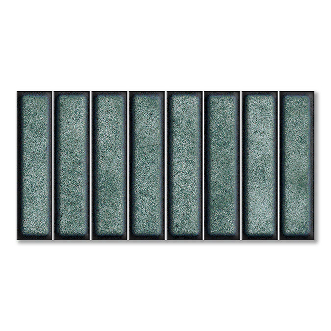 Rubin Kit-Kat Gloss Green Wall Tiles - 150 x 300mm