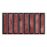 Rubin Kit-Kat Gloss Red Wall Tiles - 150 x 300mm